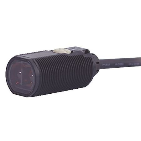 Omron E3FA-BP112M - Retroreflective Photoelectric Sensor, Bare Wire, Straight, Cylindrical, Selectable Light On/Dark On, PNP