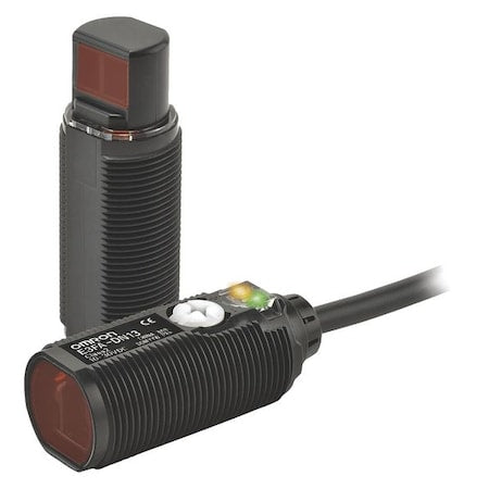 Omron E3FA-DP21 - Diffuse Photoelectric Sensor, M12, Right Angle, Cylindrical, Selectable Light On/Dark On, PNP
