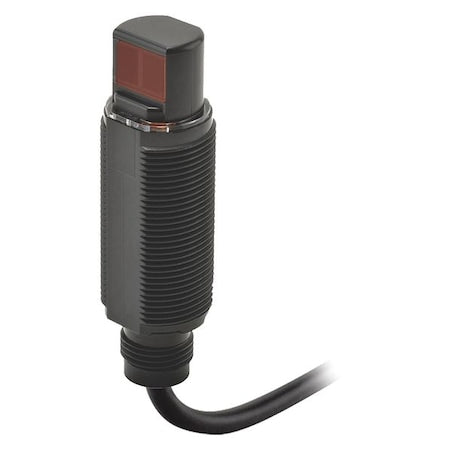 Omron E3RA-RN21 - Retroreflective Photoelectric Sensor, M12, Right Angle, Cylindrical, Selectable Light On/Dark On, NPN