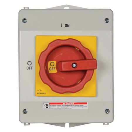 Siemens 3LD25651GP530US2 - Nonfusible, Safety Switch, Heavy Duty, 600 V, 3 PST