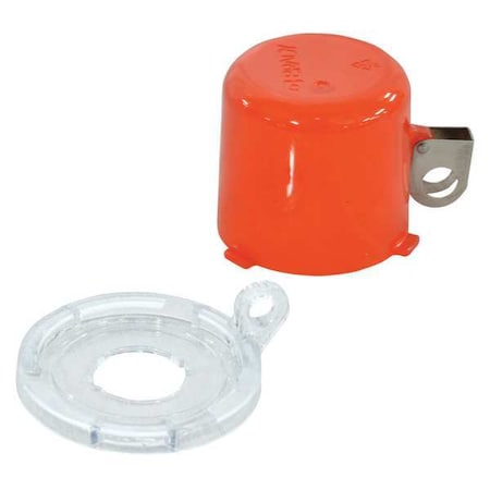 Brady 130820 - Push Button Lockout, Red, Plastic, 1 Max. No. of Padlocks, 69/250 in Max. Shackle Dia.