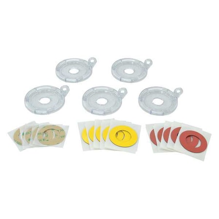 Brady 130822 - Push Button Lockout Base, Clear, Plastic, 1 Max. No. of Padlocks, 69/250 in Max. Shackle Dia.