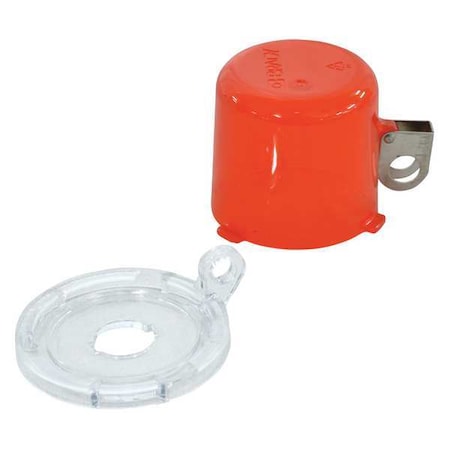Brady 134018 - Push Button Lockout, Red, Plastic, 1 Max. No. of Padlocks, 69/250 in Max. Shackle Dia.