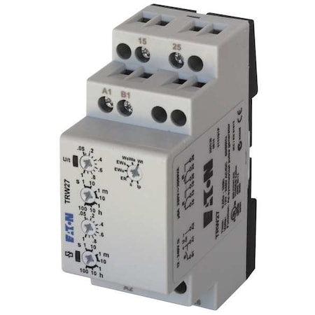 Eaton TRW27 - Multifunction Time Delay Relay, Square, 4 Functions 12 to 240 V AC/DC, DPDT