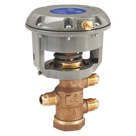 Johnson Controls V-4332-1006 - Pneumatic Flare Valve, Brass, 1/2 in.