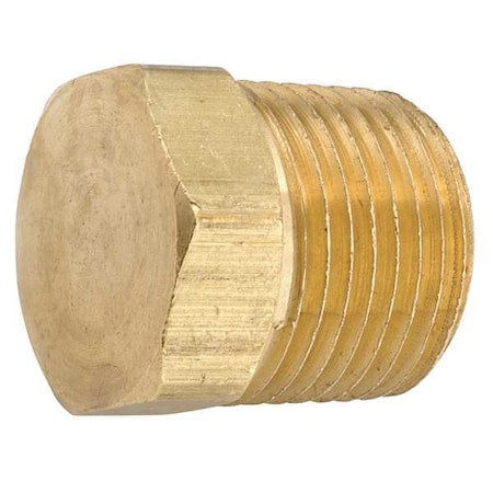 706125-02 - Low Lead Brass Hex Plug, Male NPT, 1/8" Pipe Size