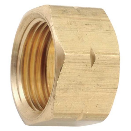700261-06 - Nut, Brass, Compression, 3/8 in