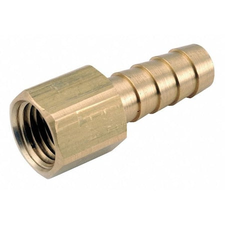 707002-0608 - Barbed Hose Fitting, 3/8" Tube OD, 1/2 in Pipe Size, Brass