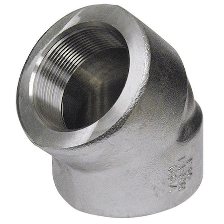 3000300312 - 1-1/2" FNPT 304/304 L SS 45 Degree Elbow