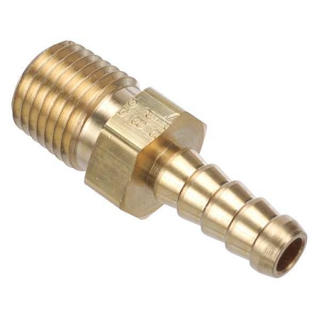Parker 4-4 B2HF-SS - 1/4" Hose Barb x MNPT 316 SS Barb Connector