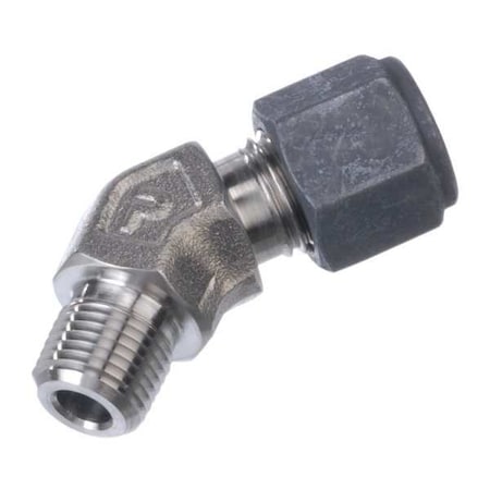 Parker 4-4 VBZ-SS - 1/4" CPI x MNPT SS Male 45 Degree Elbow