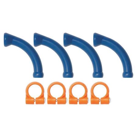 Loc-Line 40474 - Extended Elbows w/ Clamps Kit,1/4 In,PK4
