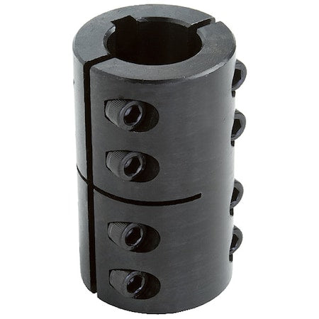 Climax Metal Products 2ISCC-087-062KW - 2 ISCC-087-062 KW Two-Piece Industry Standard Clamping Coupling with Keyway