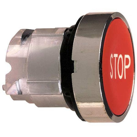 Schneider Electric ZB4BA434 - Push Button Operator, Flush, Momentary Action, Not Applicable Release, Non-Illuminated, Red