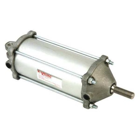 Velvac 100132 - Air Cylinder, 3 1/2 in Bore, 8 17/25 in Stroke, Double Acting, Aluminum .
