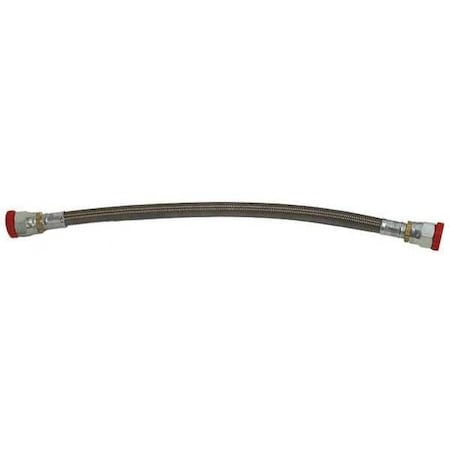 Velvac 142584 - 5/8" x 84" Stainless Steel Air Compressor Hose Silver