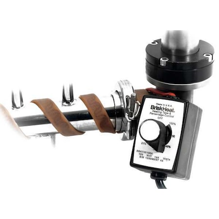 Briskheat BSAT101002 - Silicone Rubber Heating Tape, Time Percentage Control, 120 V, 144 W, 1"Wx2'L