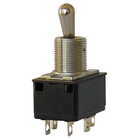 Eaton 7565K5 - Toggle Switch, DPST, 6 Connections, On/On, 3/4 hp, 10 A at 250 V AC, 15 A at 125 V AC