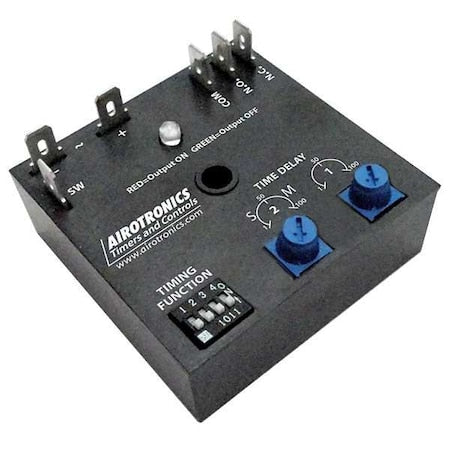 Airotronics MC3003601H - Multifunction Time Delay Relay, Square, 9 Functions 24 V AC, SPDT