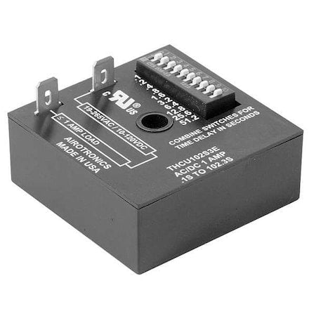 Airotronics THCU102S3E - Single Function Encapsulated Timing Relay, Square, On Delay, 1 Functions 120 V AC, SPST-NO