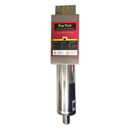 Purtest PT 8 UV - 21 in "L, 3/4 in Size, UV Disinfection Unit