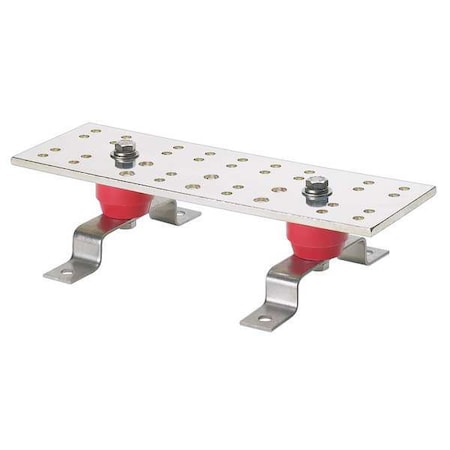 Panduit GB4B0612TPI-1 - Busbar,Copper,Grounding Bar L 12in