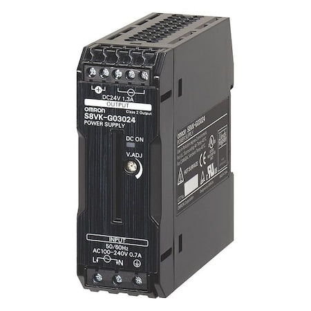 Omron S8VK-G06012 - DC Power Supply, 100/240 V AC, 12 V DC, 60 W, 4.5 A, DIN Rail