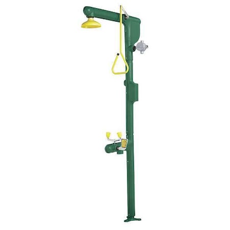 Speakman SE-7001 - Heat Traced Emergency Shower Combination, Floor Mount, Galvanized Steel Pipe, 94.0 H, No Bowl Bowl