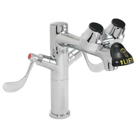 Speakman SEF-1850-8-4WH - Eyewash/Faucet Combination, Counter Mount, Counter Mounted, 10.87 H., 12.0 W
