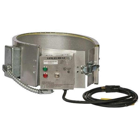 N/A LIM5-115 - Pail Heater, 35.375 in L, Steel, 115 V AC
