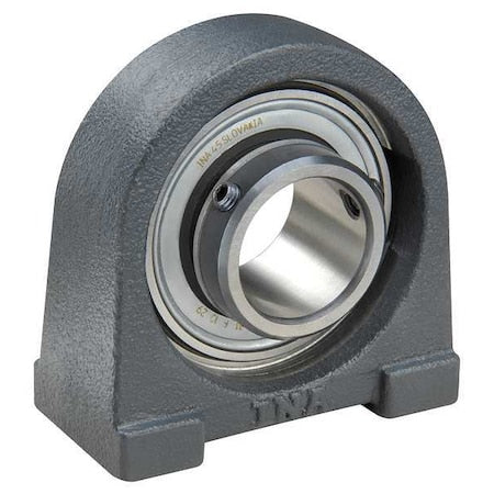 Ina PSHEY40-XL-N - Pillow Block Bearing, Cast Iron Housing Material, Set Screw, Ball, 40 mm Dia, Alloy Steel Insert Material