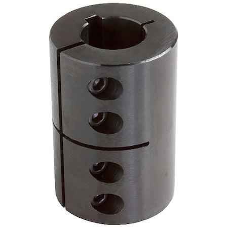 Climax Metal Products CC-050-050-KW - CC-050-050-KW Metric One-Piece Clamping Coupling Recessed Screw with Keyway