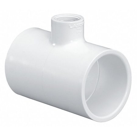 402124 - PVC Reducer Tee, Socket x Socket x FNPT, 1 in x 3/4 in x 1/2 in Pipe Size