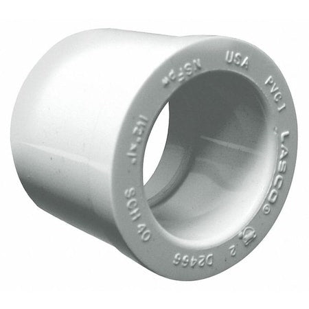 437251BC - PVC Reducing Bushing, Spigot x Socket, 2 in x 1 1/2 in Pipe Size