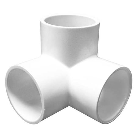 413015 - PVC Elbow, 90 Degrees, Side Outlet, Socket x Socket x Socket, 1-1/2 in Pipe Size