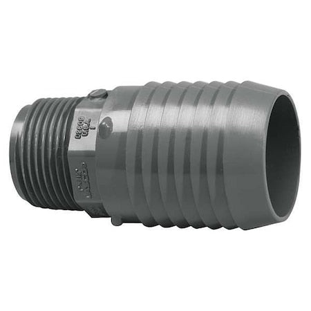 1436075 - PVC Reducing Male Adapter, Insert x MNPT, 1 in x 1/2 in Pipe Size