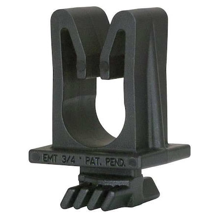 Zsi CL-12 - Snap-In Strut Clamp, 3/4 in OD Tube, 2-1/8 in H, TPE, Weld-On