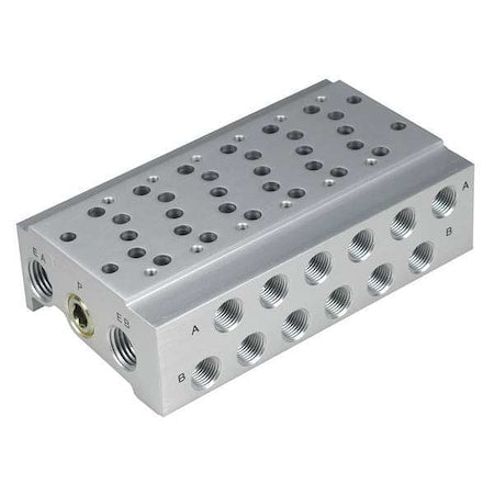 Smc SS5Y7-42-04-02T - Valve Manifold,4 Station,1/4 NPT