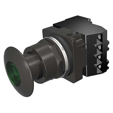 Siemens 52BP2H3A - Push Button Operator, 30 mm, 1 NO/1 NC, Green