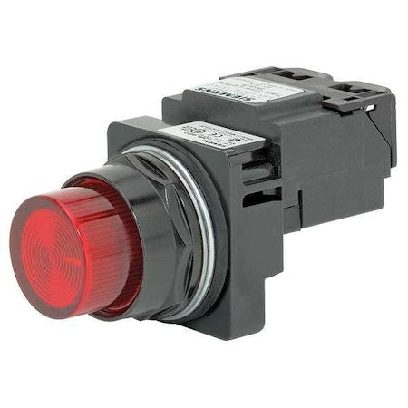 Siemens 52BL4H2XB - Pilot Light, LED, Transformer, Red, 240 VAC