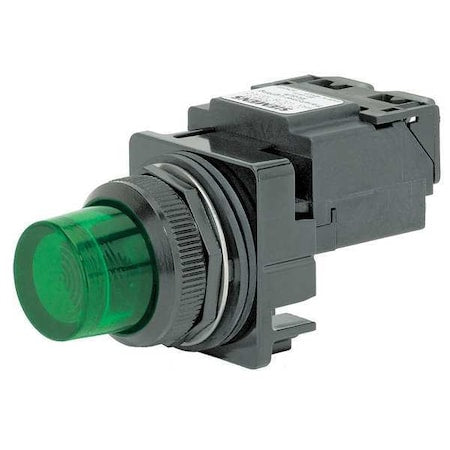 Siemens 52BL5G3XB - Pilot Light, LED, Transformer, Grn, 120 VAC