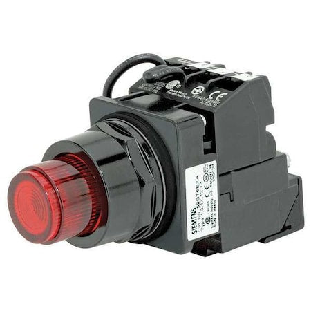 Siemens 52BT6H2AB - Illuminated Push Button, Extended, Momentary Action, Not Applicable Release, Illuminated, Red