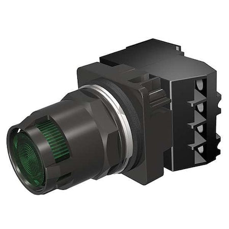 Siemens 52BT6D3KBV - Illuminated Push Button, 30 mm, 1 NO, Green