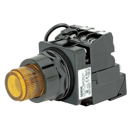 Siemens 52BT6H9JB - Illuminated Push Button, 30 mm, 1 NC, Amber