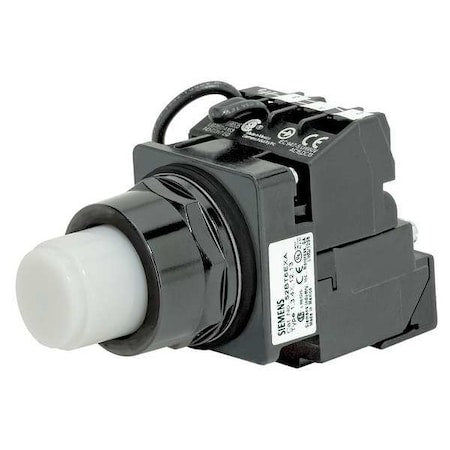 Siemens 52BT6HBJB - Illuminated Push Button, 30 mm, 1 NC, White