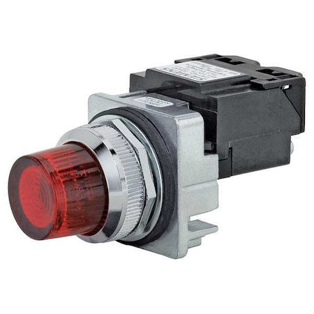 Siemens 52PL5D2XB - Pilot Light,LED,Full Voltage,Red,30mm