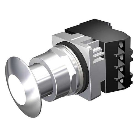 Siemens 52PP2GBA - Mushroom Head Push Button, 30 mm, 1 NO/1 NC, White