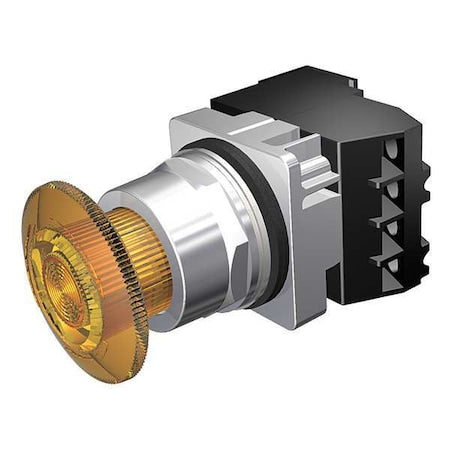 Siemens 52PR8GTAB - Push Button Operator, 30 mm, 1 NO/1 NC, Amber