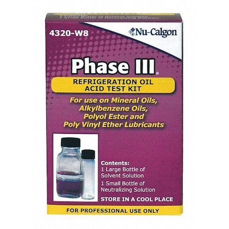 Nu-Calgon 4320-W8 - Acid Test Kit, Onsite, Color Change