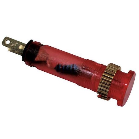 Dayton 22NY78 - Flush Panel Light, Red, 120 V AC/DC